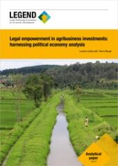 Legal empowerment in agribusiness investments: harnessing political economy analysis