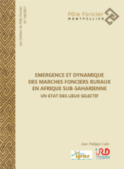 Emergence et dynamique des marchés fonciers ruraux en Afrique sub-saharienne : un état des lieux sélectif