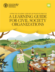 Putting the voluntary guidelines on tenure into practice : a learning guide for civil society organizations