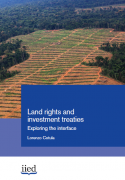 Land rights and investment treaties: exploring the interface