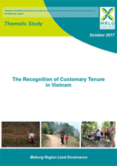 The Recognition of Customary Tenure in Cambodia, Lao and Vietnam