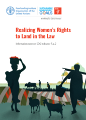 Realizing Women’s Rights to Land in the Law : A guide for reporting on SDG Indicator 5.a.2