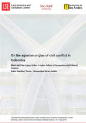 On the agrarian origins of civil conflict in Colombia