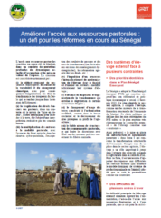 Améliorer l’accès aux ressources pastorales :  un défi pour les réformes en cours au Sénégal