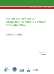 Analyse des systèmes de production du périmètre irrigué de Sélingué (Mali)