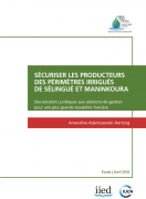 Sécuriser les producteurs des périmètres irrigués de Sélingué et Maninkoura