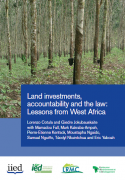 Land investments, accountability and the law : Lessons from West Africa