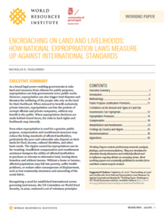 Encroaching on Land and Livelihoods: How National Expropriation Laws Measure Up Against International Standards