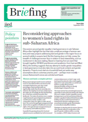 Reconsidering approaches to women’s land rights in sub-Saharan Africa