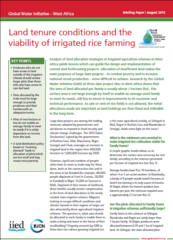 Land tenure conditions and the viability of irrigated rice farming