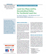 Land Use Plans (LUPs), Decentralised Rules for Territorial Land Use