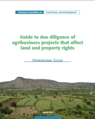 Guide to due diligence of agribusiness projects that affect land and property rights