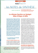 Note de synthèse n°18 – La réforme foncière au Sénégal : bilan d’étape et défis