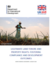 Legitimate land tenure and property rights: fostering compliance and development outcomes