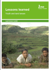 Lessons learned : Youth and land tenure