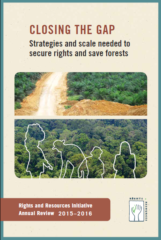Closing the gap : strategies and scale needed to secure rights and save the forests
