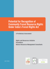 Potential for Recognition of Community Forest Resource Rights Under India’s Forest Rights Act