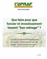 Que faire pour que foncier et investissement fassent « bon ménage » ?