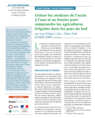 Croiser les analyses de l’accès à l’eau et au foncier pour comprendre les agricultures irriguées dans les pays du Sud