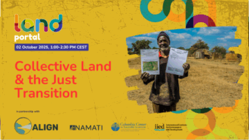 ALIGN webinar : Collective Land & the Just Transition (replay)
