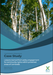Lessons learned from policy engagement for community rights within protected areas of Cambodia