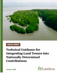 Technical Guidance for Integrating Land Tenure into Nationally Determined Contributions