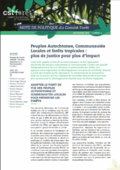 Peuples Autochtones, Communautés Locales et forêts tropicales : plus de justice pour plus d’impact