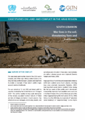 Case studies on land and conflict in the Arab region. South Lebanon – War lives in the soil, threatening lives and livelihoods