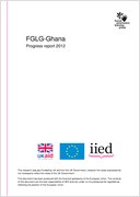Forest Governance Learning Group – Ghana: Progress report 2012