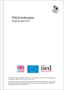 Forest Governance Learning Group – Indonesia: Progress report 2012