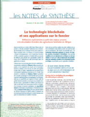 Note de synthèse n°31 : La technologie blockchain et ses applications sur le foncier.