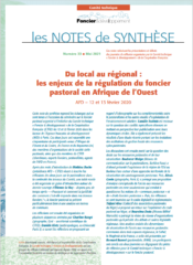 Note de synthèse n°33 : Du local au régional : les enjeux de la régulation du foncier  pastoral en Afrique de l’Ouest
