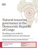 Natural resources governance in the Democratic Republic of Congo