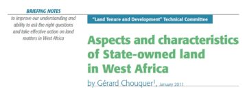 Aspects and characteristics of State-owned land in West Africa
