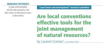 Are local conventions effective tools for the joint management of natural resources?