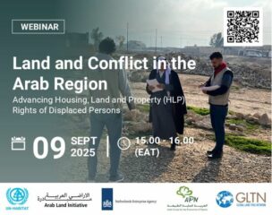 Webinar on Land and Conflict in the Arab Region: Advancing Housing, Land and Property (HLP) Rights of Displaced Persons