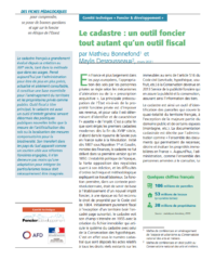 Le cadastre : un outil foncier  tout autant qu’un outil fiscal