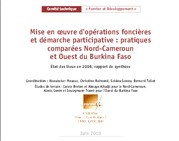 Mise en oeuvre d’opérations foncières et démarche participative : pratiques comparées Nord-Cameroun et Ouest du Burkina Faso