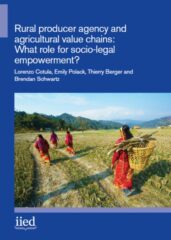 Rural producer agency and agricultural value chains: What role for socio-legal empowerment?