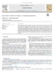 Land tenure security for women : A conceptual framework