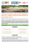 Gouvernance foncière et lutte contre la dégradation des terres : prendre au sérieux les droits fonciers et les processus sociaux