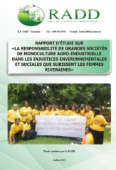 Cameroun : Rapport sur les plantations agro-industrielles et droits fonciers des femmes